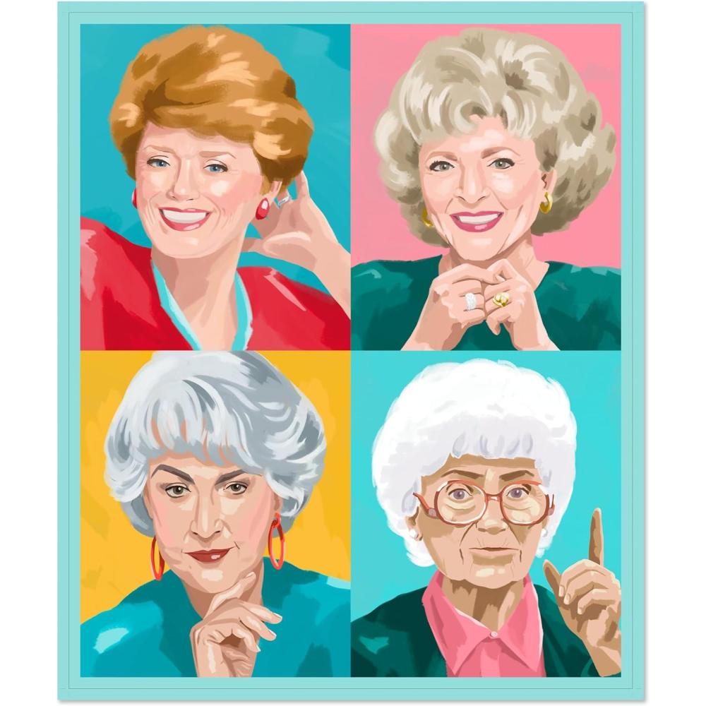 imageHallmark Channel Popcorn Bowl Merry Movie Watching Red and Green Holly Housewarming PresentGolden Girls