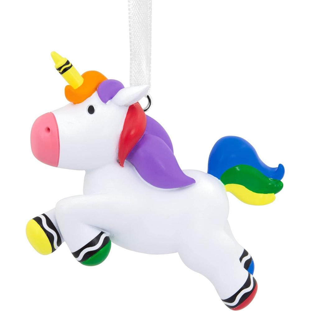 imageHallmark Crayola Unicorn Resin Christmas OrnamentCrayola Unicorn