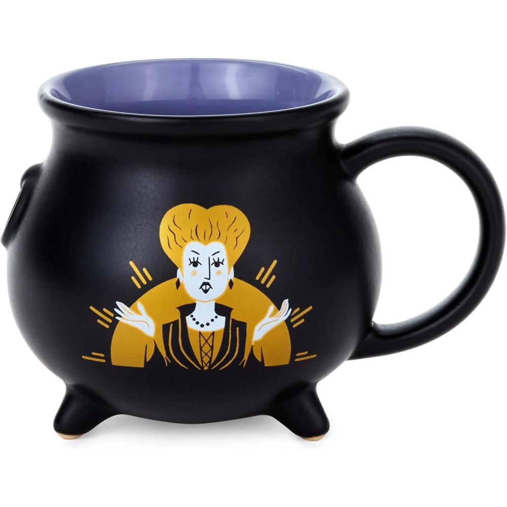 imageHallmark Disney Hocus Pocus Cauldron Mug 15oz Glorious Morning Gift for Mom Sister Friend Sanderson Sisters Fans