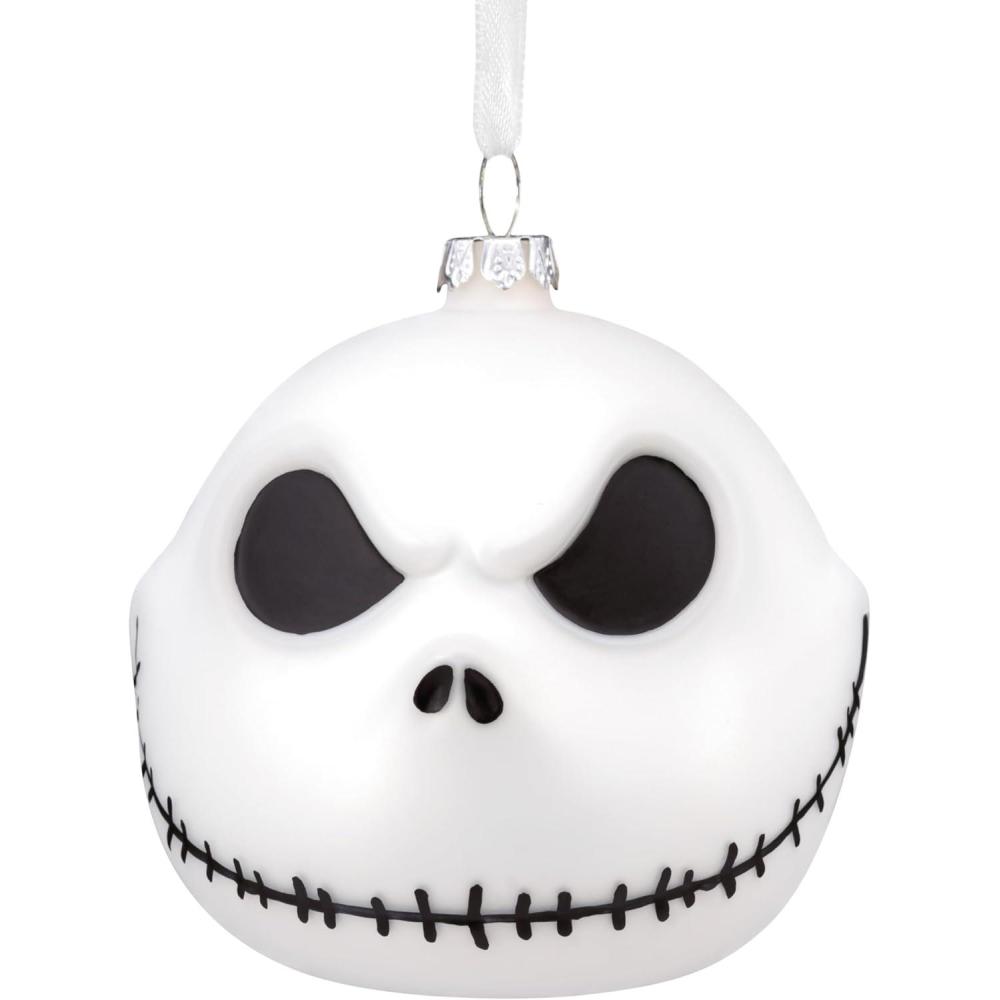 imageHallmark Disney Tim Burtons The Nightmare Before Christmas Jack Skellington Christmas Ornament Blown GlassJack Skellington Glass