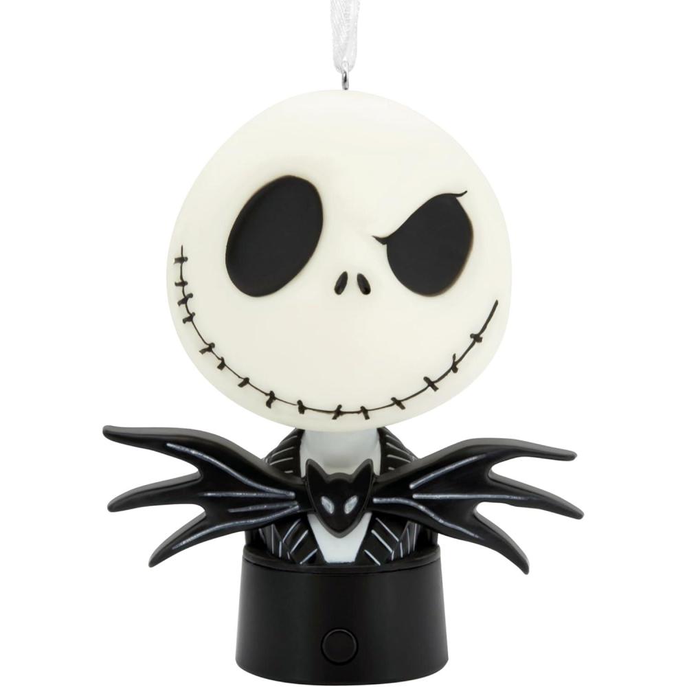 imageHallmark Disney Tim Burtons The Nightmare Before Christmas Jack and Sally Christmas Ornament with LightJack Skellington