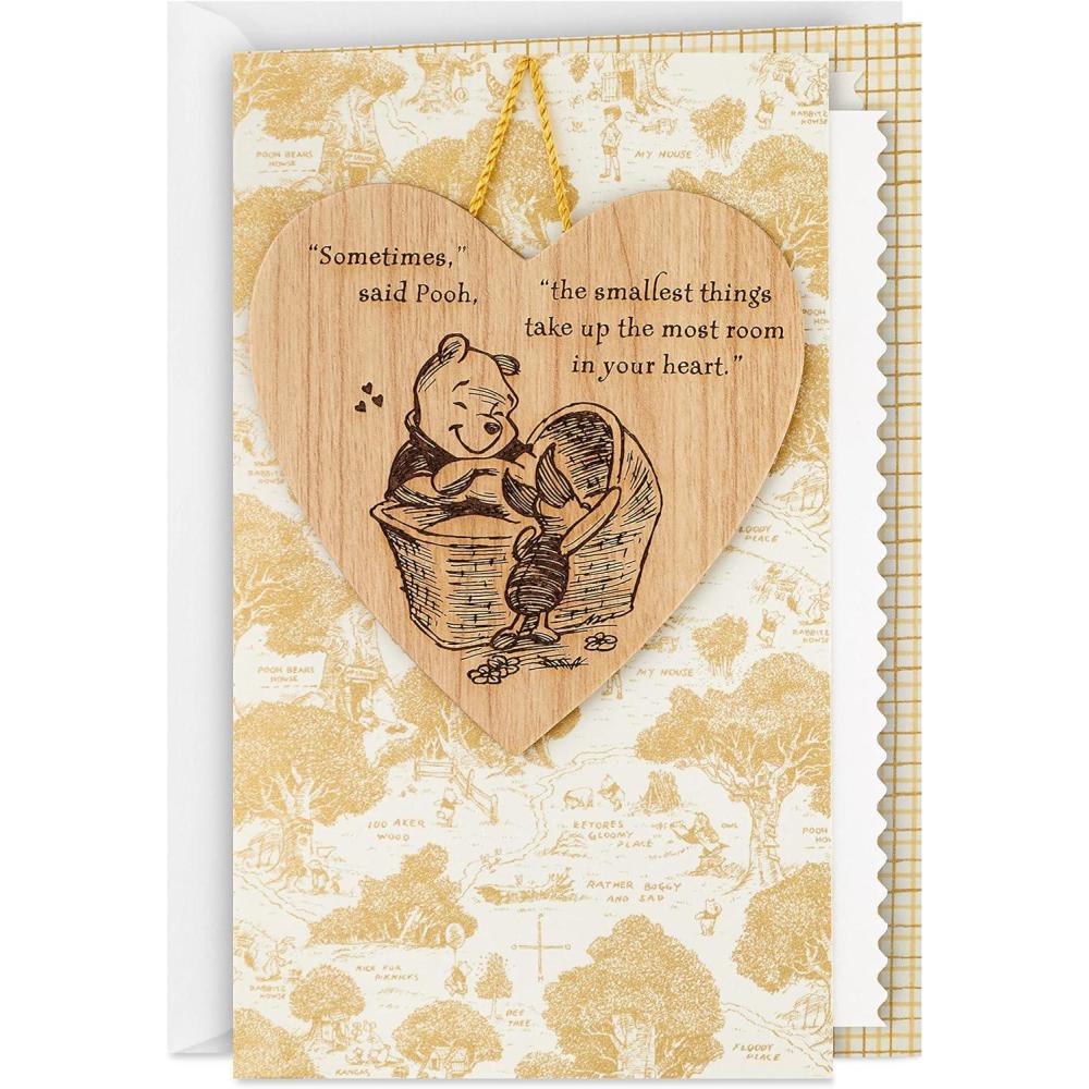 imageHallmark Disney Winnie the Pooh Baby Shower Card with Removable Ornament Pooh and Piglet Welcome New Baby Congratulations Gender RevealPooh and Piglet