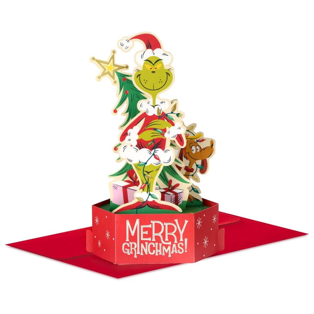 imageHallmark Dr Seuss Grinch PopUp Christmas Card Merry Grinchmas
