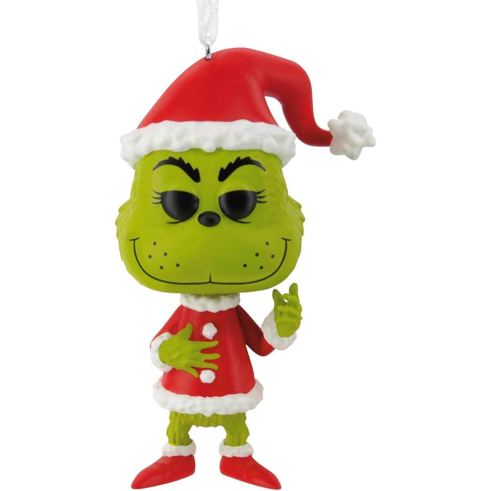 imageHallmark Dr Seusss How The Grinch Stole Christmas Grinch Funko POP Christmas Ornament Pop Culture Gifts