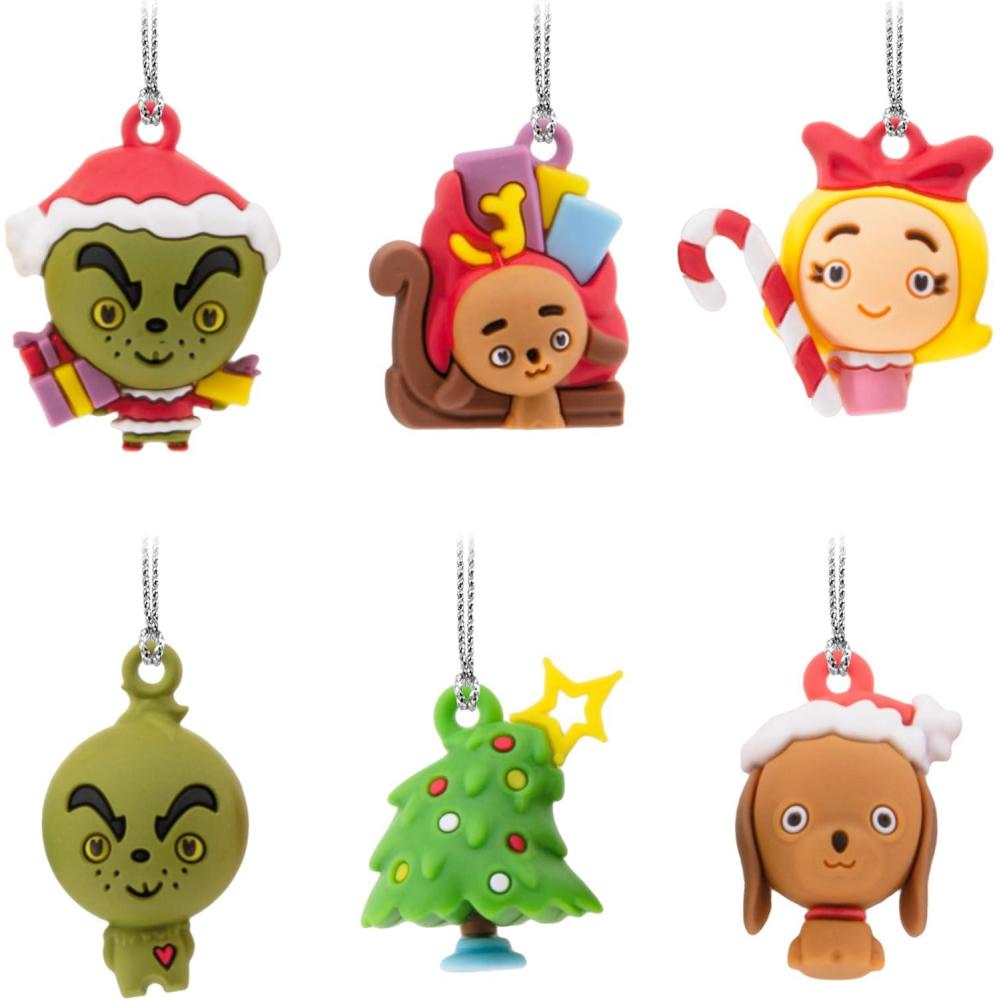 imageHallmark Dr Seusss How The Grinch Stole Christmas Mini Christmas Ornaments Shatterproof Set of 6 Christmas Movie Gifts