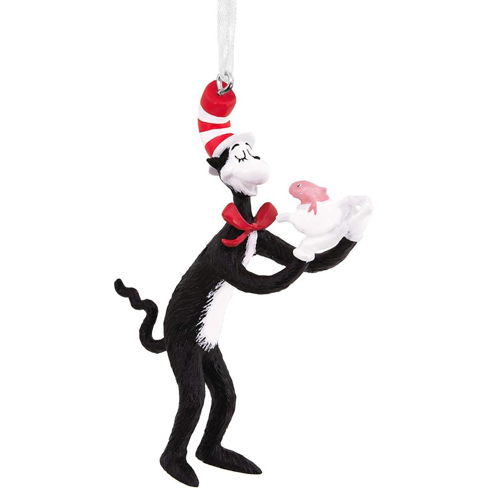 imageHallmark Dr Seusss How the Grinch Stole Christmas Grinch With Cindy Lou Who Christmas OrnamentCat in the Hat