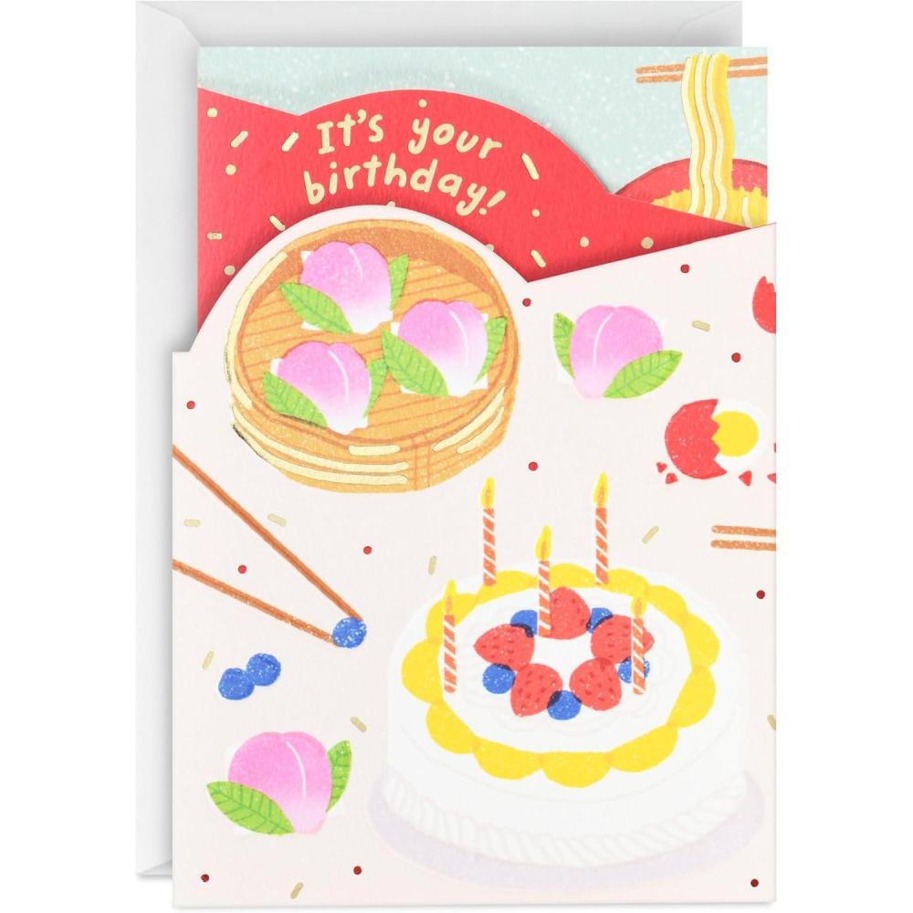 imageHallmark Eight Bamboo Chinese Birthday Card Day Full of Deliciousness