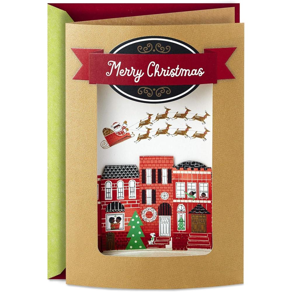 imageHallmark Elegant Christmas Card Peace ampamp HopeDisplayable Night Before Christmas