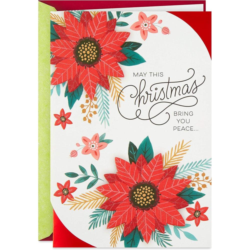imageHallmark Elegant Christmas Card Peace ampamp HopeMay Christmas Bring You Peace