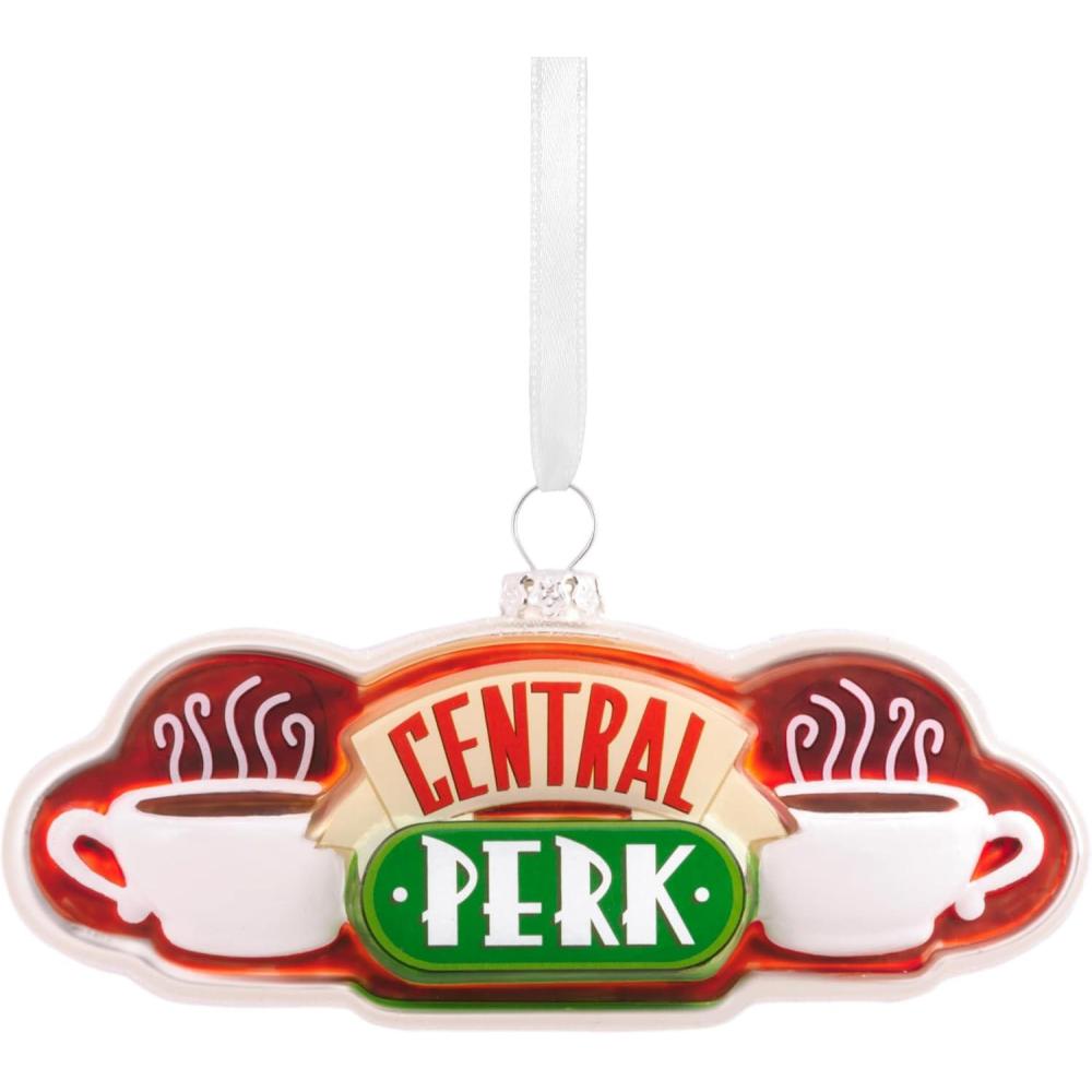 imageHallmark Friends Central Perk Sign Christmas Ornament Blown GlassCentral Perk Sign