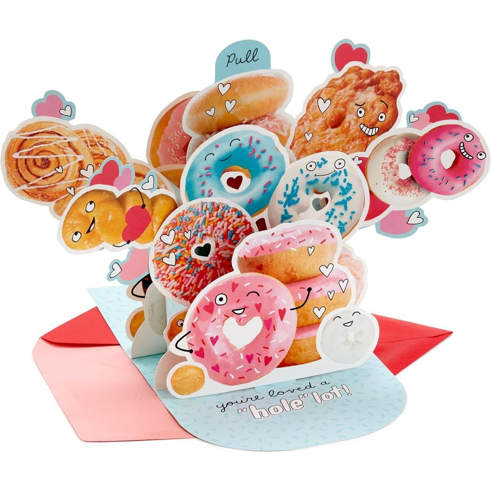 imageHallmark Funny Pop Up Card for Husband Wife Boyfriend Girlfriend Better Than Bacon for Anniversary Romantic Birthday Love Fathers Day Valentines DayPop Up  Donuts