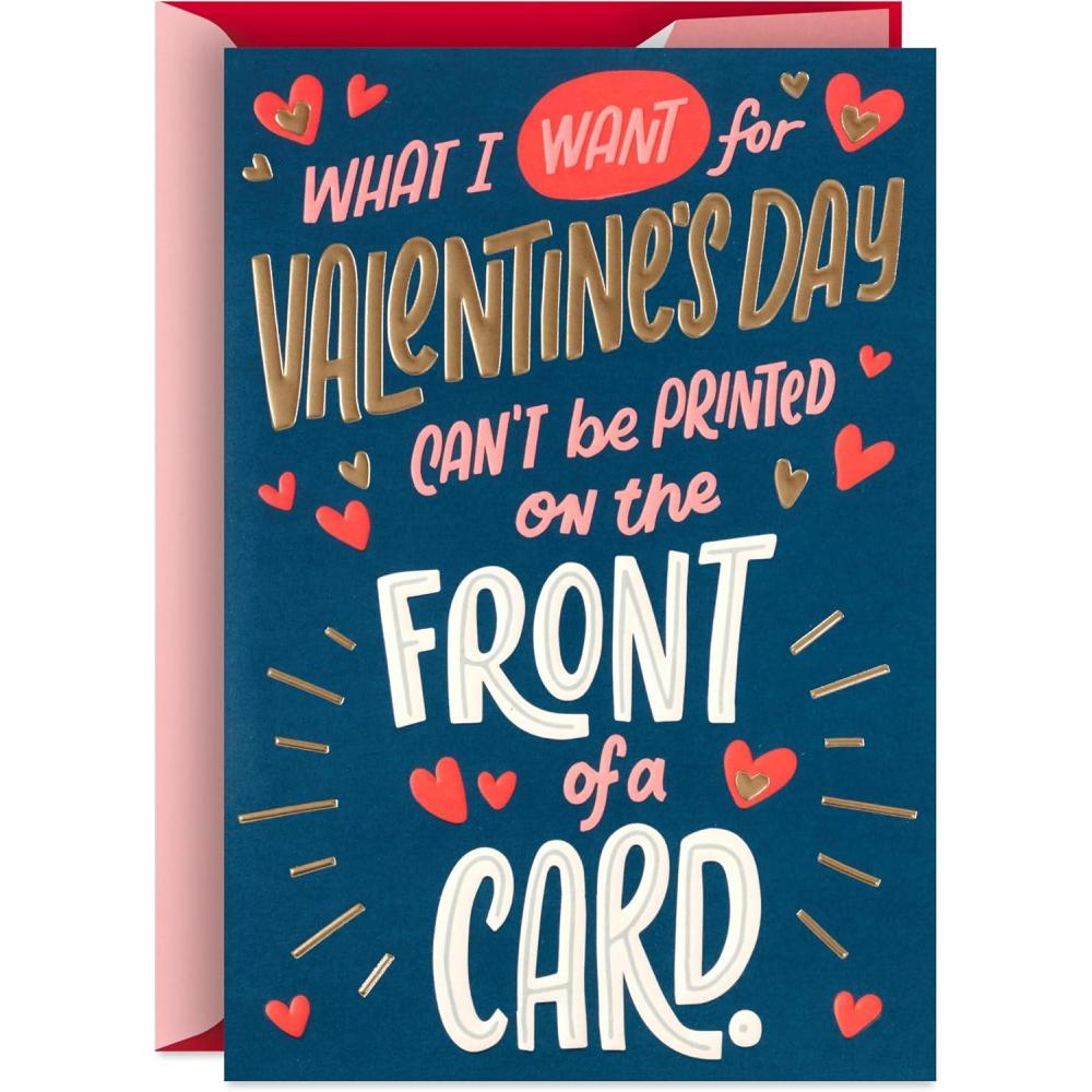 imageHallmark Funny Romantic Valentines Day Card Animal Love for Husband Wife Boyfriend GirlfriendAll I Need Is You