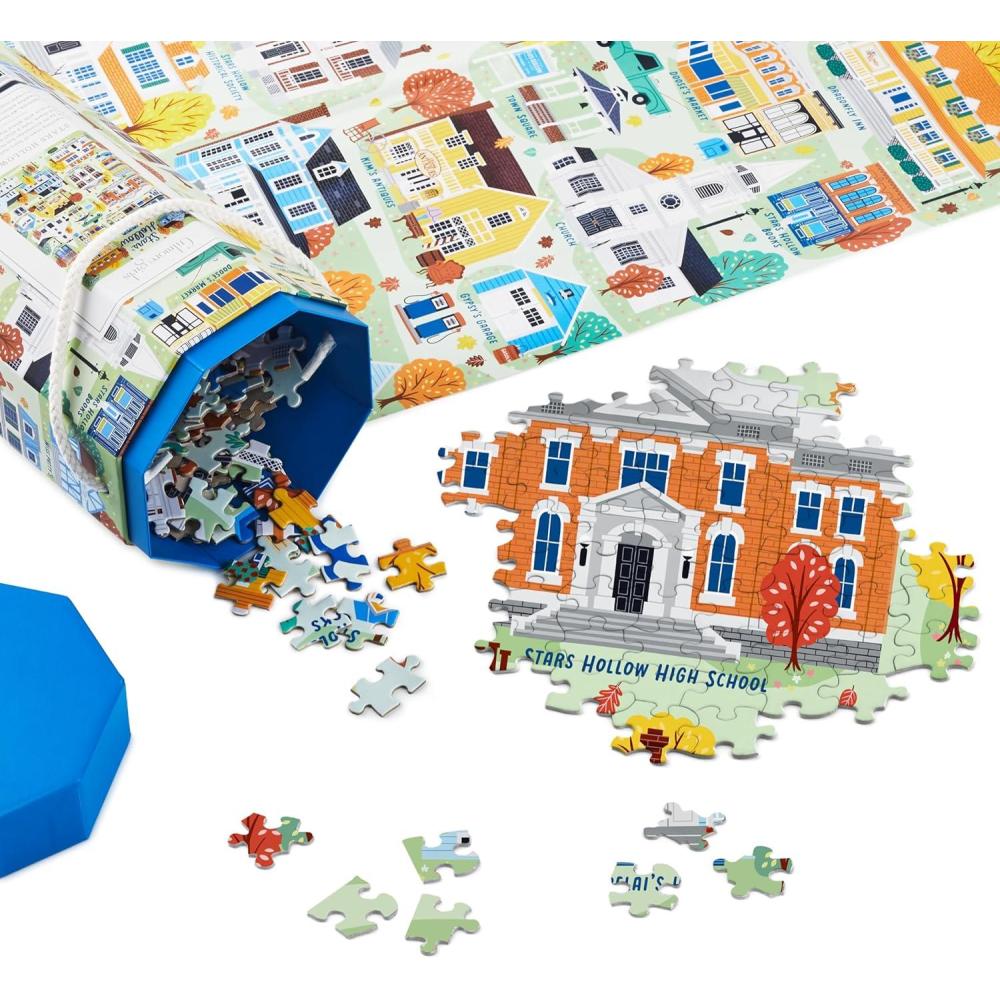 imageHallmark Gilmore Girls 1000Piece Jigsaw Puzzle Stars Hollow Map Mom Gift for Mothers Day