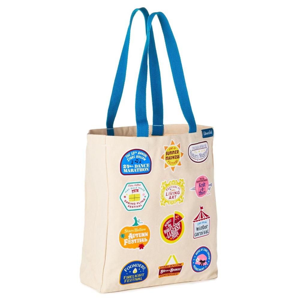 imageHallmark Gilmore Girls Canvas Tote Bag Stars Hollow Town Festivals Mom Gift for Mothers Day
