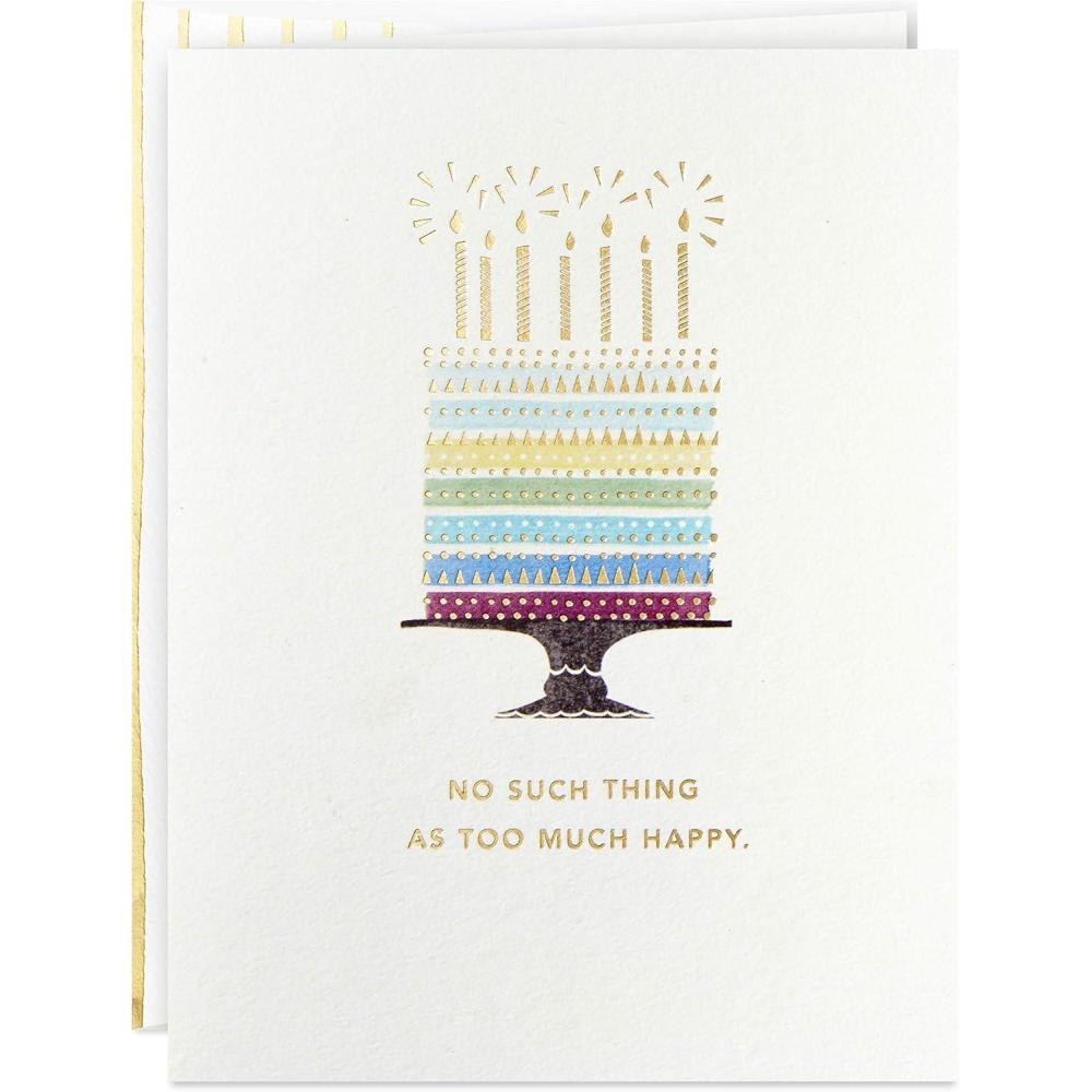 imageHallmark Good Mail Birthday Card Too Much Happy