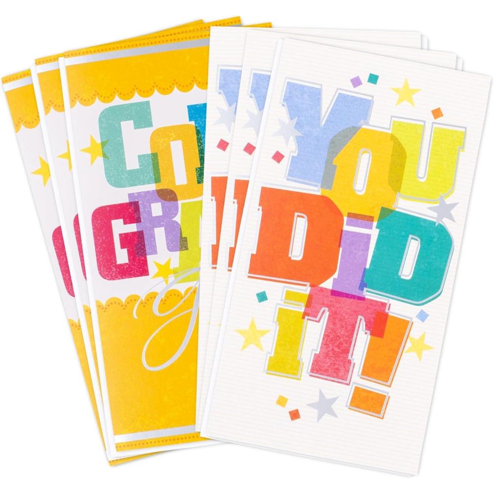 imageHallmark Good Mail Graduation Cards Assortment Every New Adventure Pack of 3 Cards with EnvelopesYou Did It