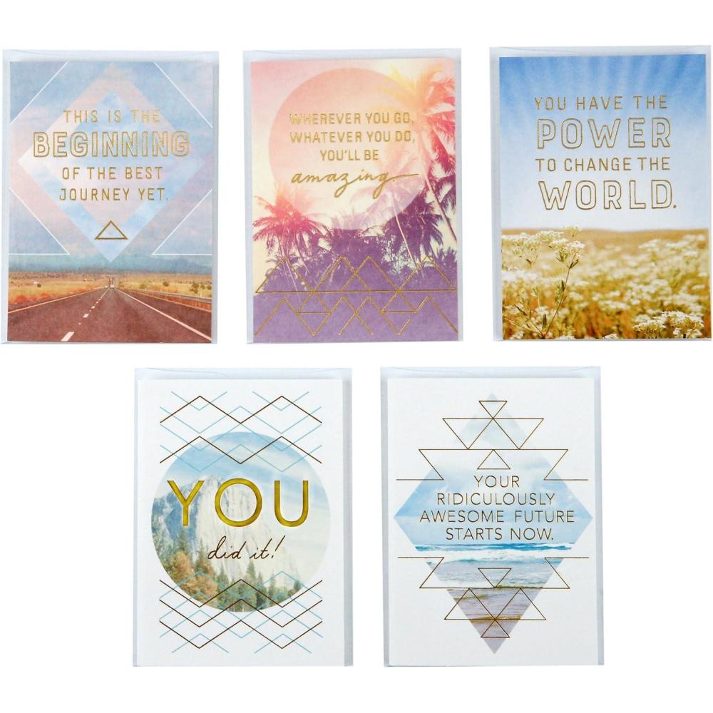 imageHallmark Good Mail Graduation Cards Assortment So Proud of You Pack of 3 Cards with EnvelopesRidiculously Awesome  5 Cards