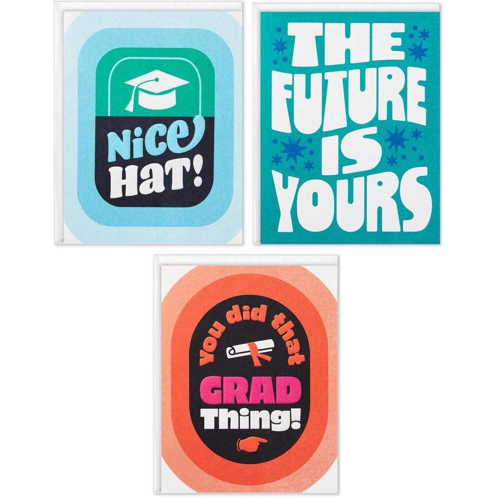 imageHallmark Good Mail Graduation Cards Assortment So Proud of You Pack of 3 Cards with EnvelopesSo Proud of You  3 Cards with Envelopes