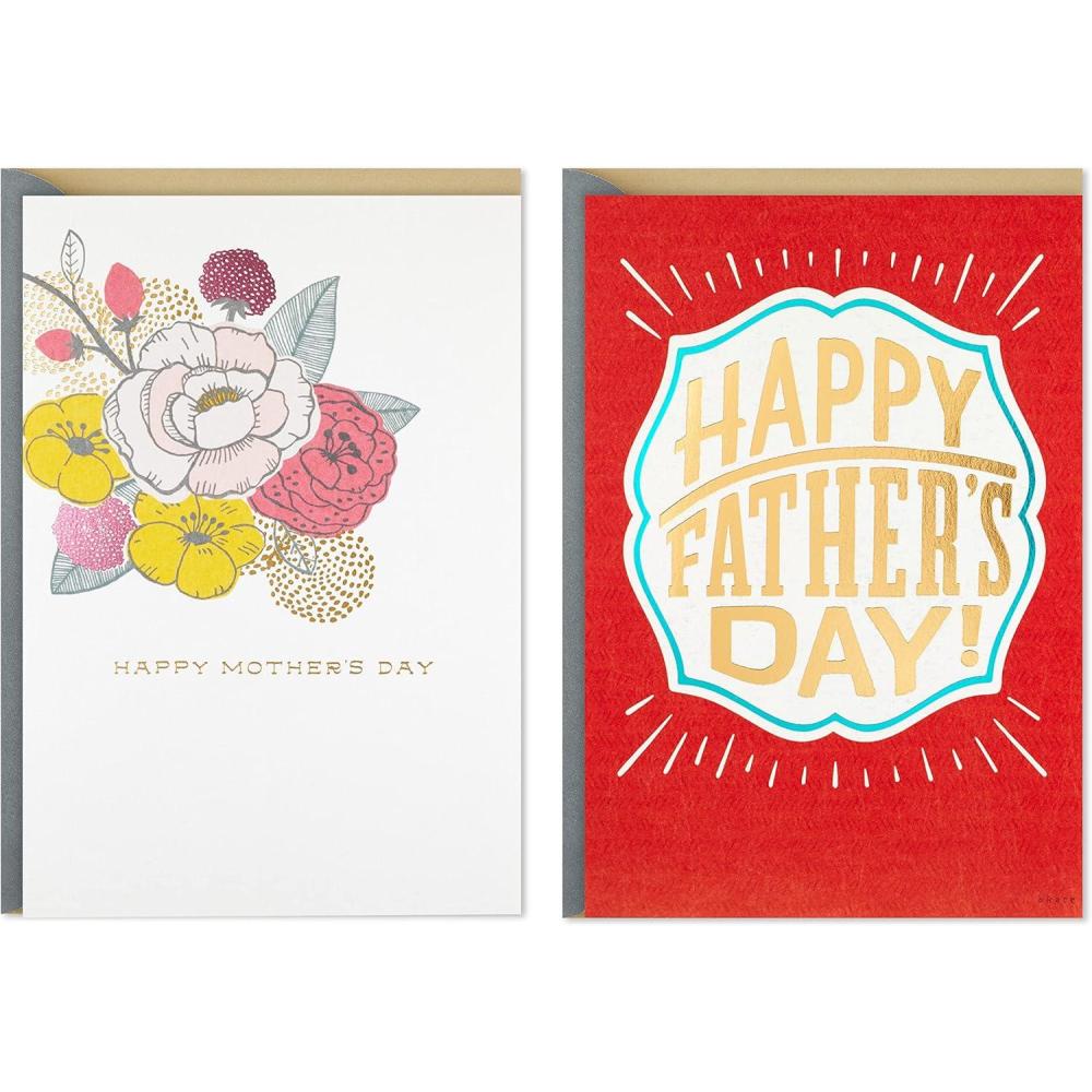 imageHallmark Good Mail Pack of 2 Love Cards Slot Machine and Takeout 1 Valentines Day Card 1 Romantic Card for Any OccasionMothers Day and Fathers Day Pack