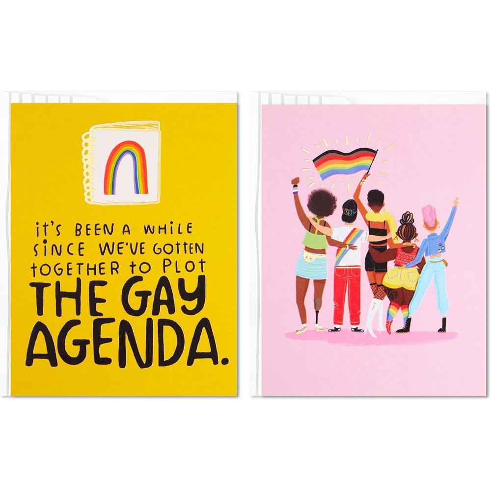 imageHallmark Good Mail Pack of 2 Pride Cards or Friendship Cards Loud ProudLoud  Proud