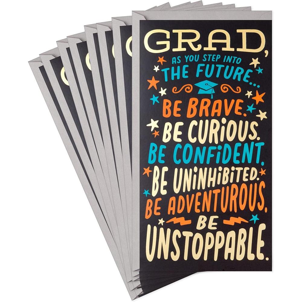 imageHallmark Graduation Gift Card Holders or Money Holders Be Unstoppable 8 Cards with EnvelopesBe Unstoppable  8 Money Holders with Envelopes