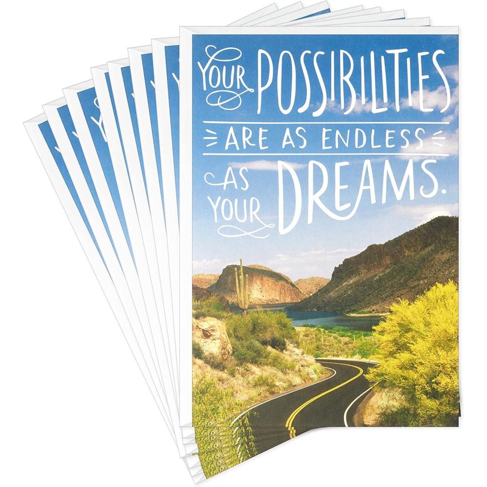 imageHallmark Graduation Money Holder or Gift Card Holder Cards Assortment Dream Big 4 Cards with EnvelopesWonderful Future  8 Cards with Envelopes