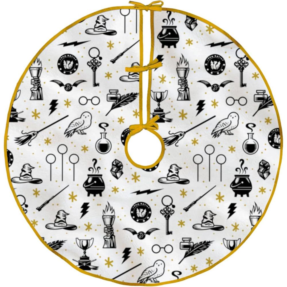 imageHallmark Harry Potter 48quot Christmas Tree Skirt Fabric Gifts for Harry Potter Fans