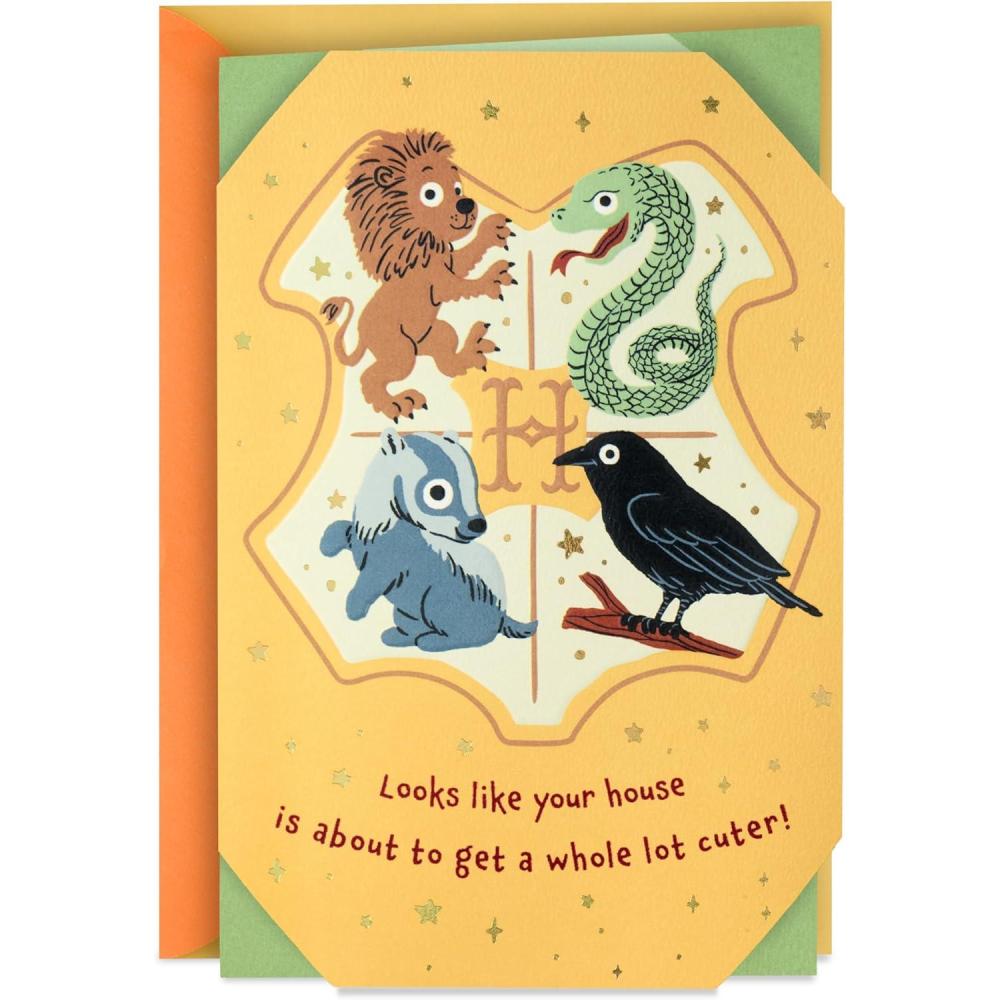 imageHallmark Harry Potter Baby Card Love Magic and Mischief for Baby Showers New Parents Gender Reveal Party