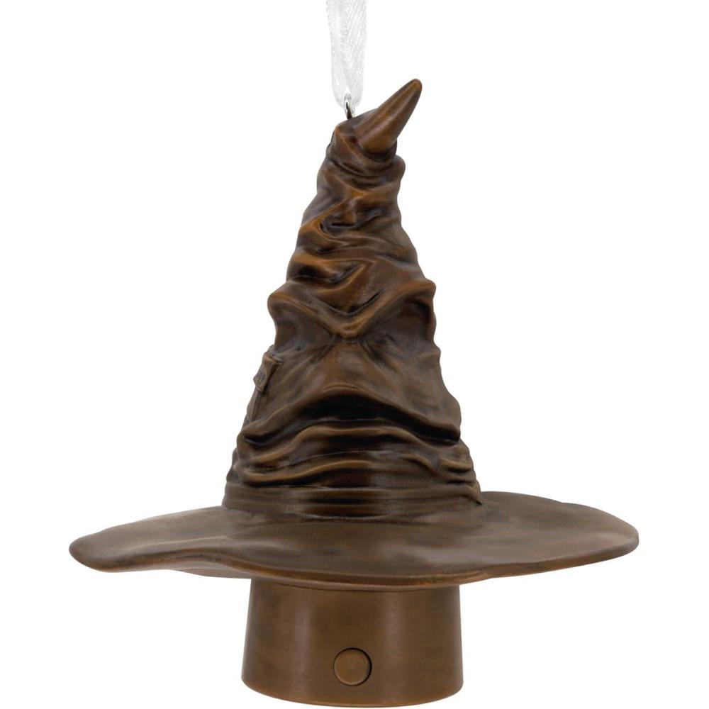 imageHallmark Harry Potter Stacked Books with Wand Christmas OrnamentResin 223 x 275 x 228 inches 0002HCM9130Sorting Hat
