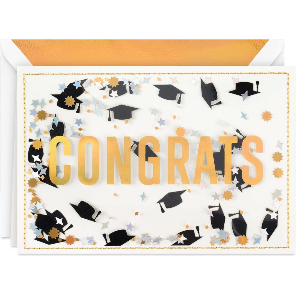 imageHallmark Inspirational Graduation Card Assortment 12 Cards with Envelopes and StickersCongrats Confetti