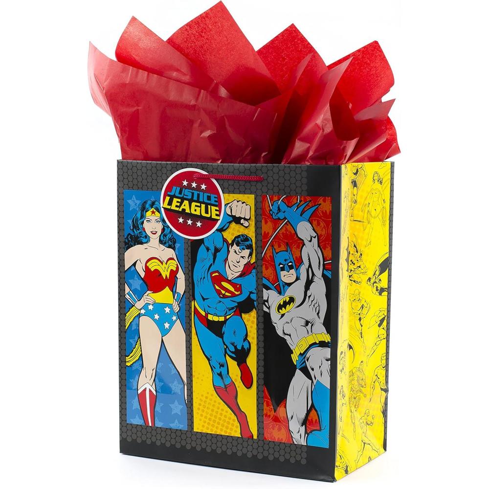 imageHallmark Justice League BagLarge Justice League Gift Bag