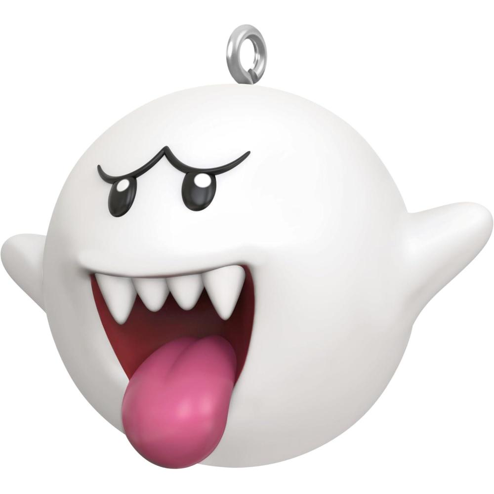 imageHallmark Keepsake 098quot Mini Christmas Ornament 2024 Nintendo Super Mario Boo Gifts for GamersSuper Mario Boo