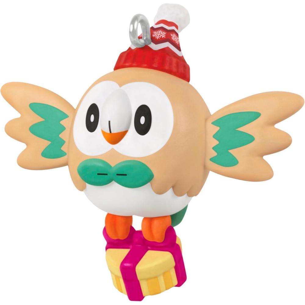 imageHallmark Keepsake 125quot Mini Christmas Ornament 2025 Pokmon Holiday Rowlet Gifts for GamersHoliday Rowlet