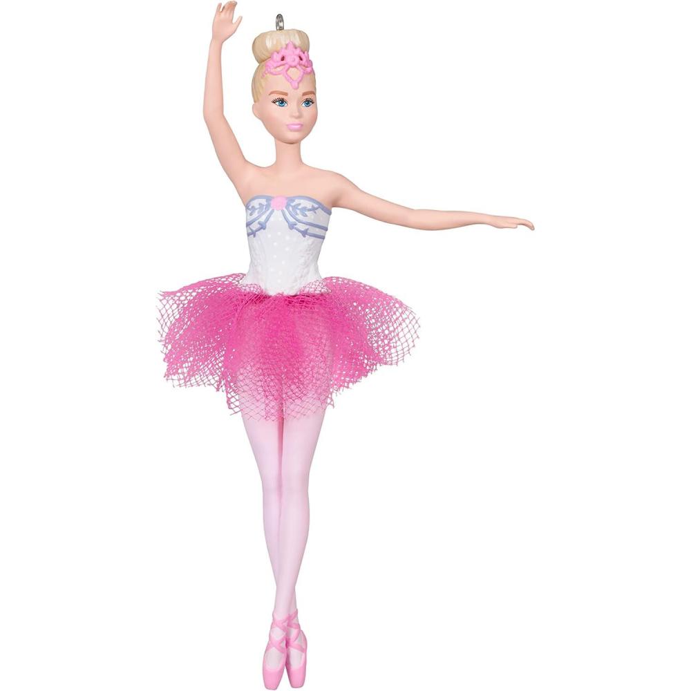 imageHallmark Keepsake Christmas Ornament 2023 Barbie Beautiful Ballerina Ornament Gift for Kids GirlsBallerina