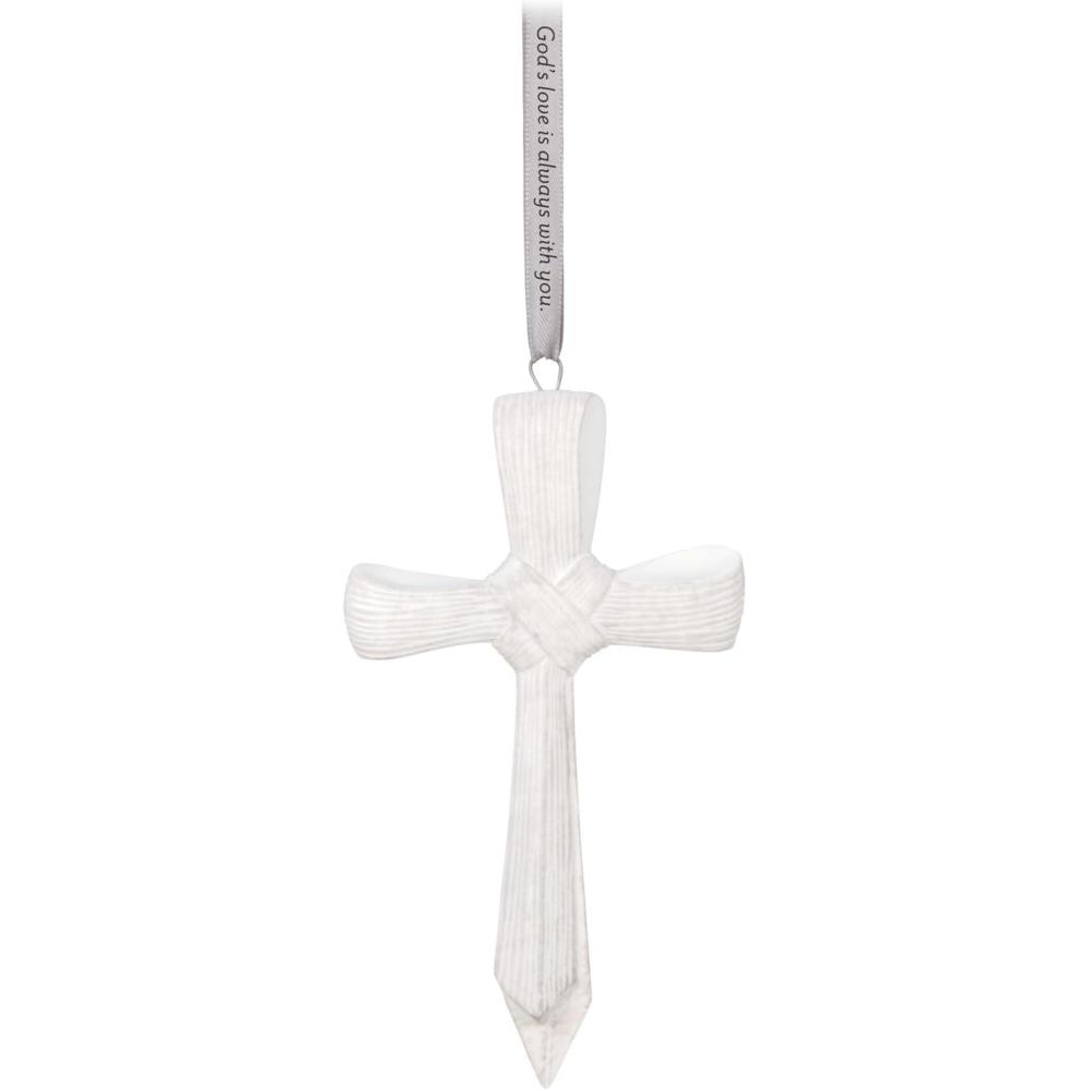 imageHallmark Keepsake Christmas Ornament 2023 Porcelain Cross Gods Love Never Fails Religious GiftsGods Love is Always