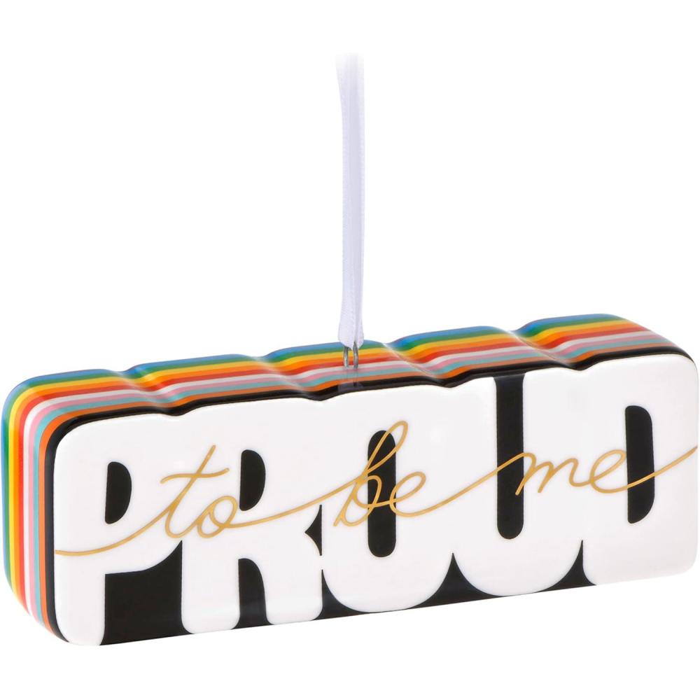 imageHallmark Keepsake Christmas Ornament 2023 Proud to Be Me Rainbow LGBTQIA PrideProud to be Me