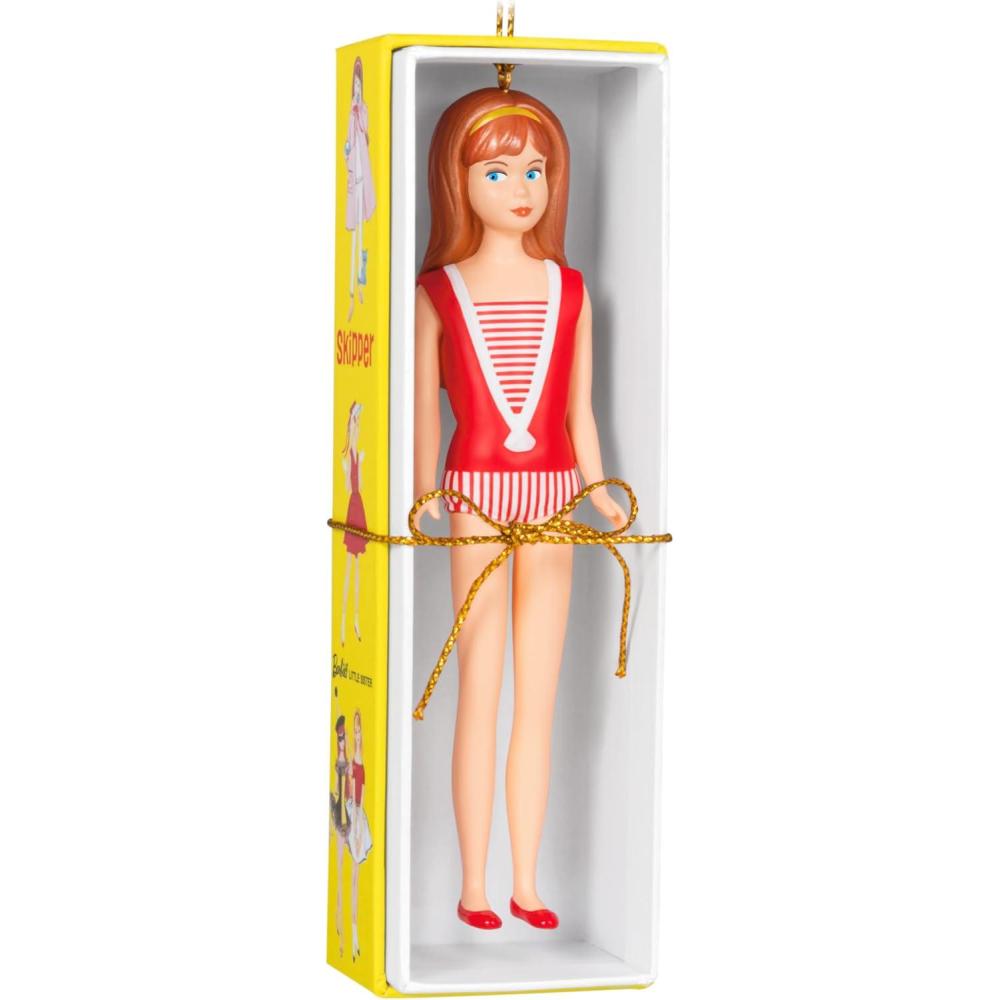 imageHallmark Keepsake Christmas Ornament 2024 Barbie 60th Anniversary Barbies Little Sister Skipper Gifts for Her60th Anniversary Skipper