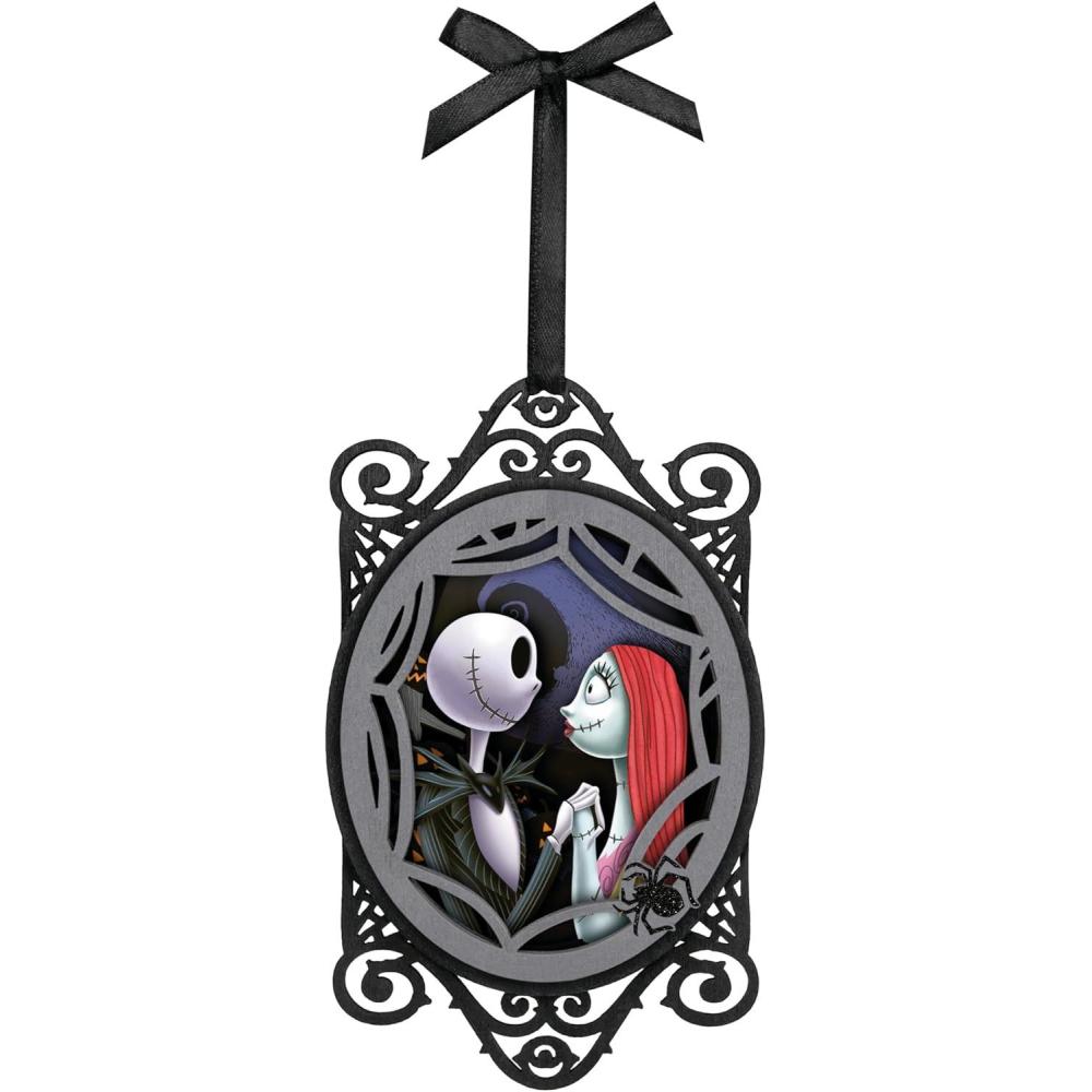 imageHallmark Keepsake Christmas Ornament 2024 Disney Tim Burtons The Nightmare Before Christmas Jack and Sally Papercraft Gifts for Disney FansJack and Sally