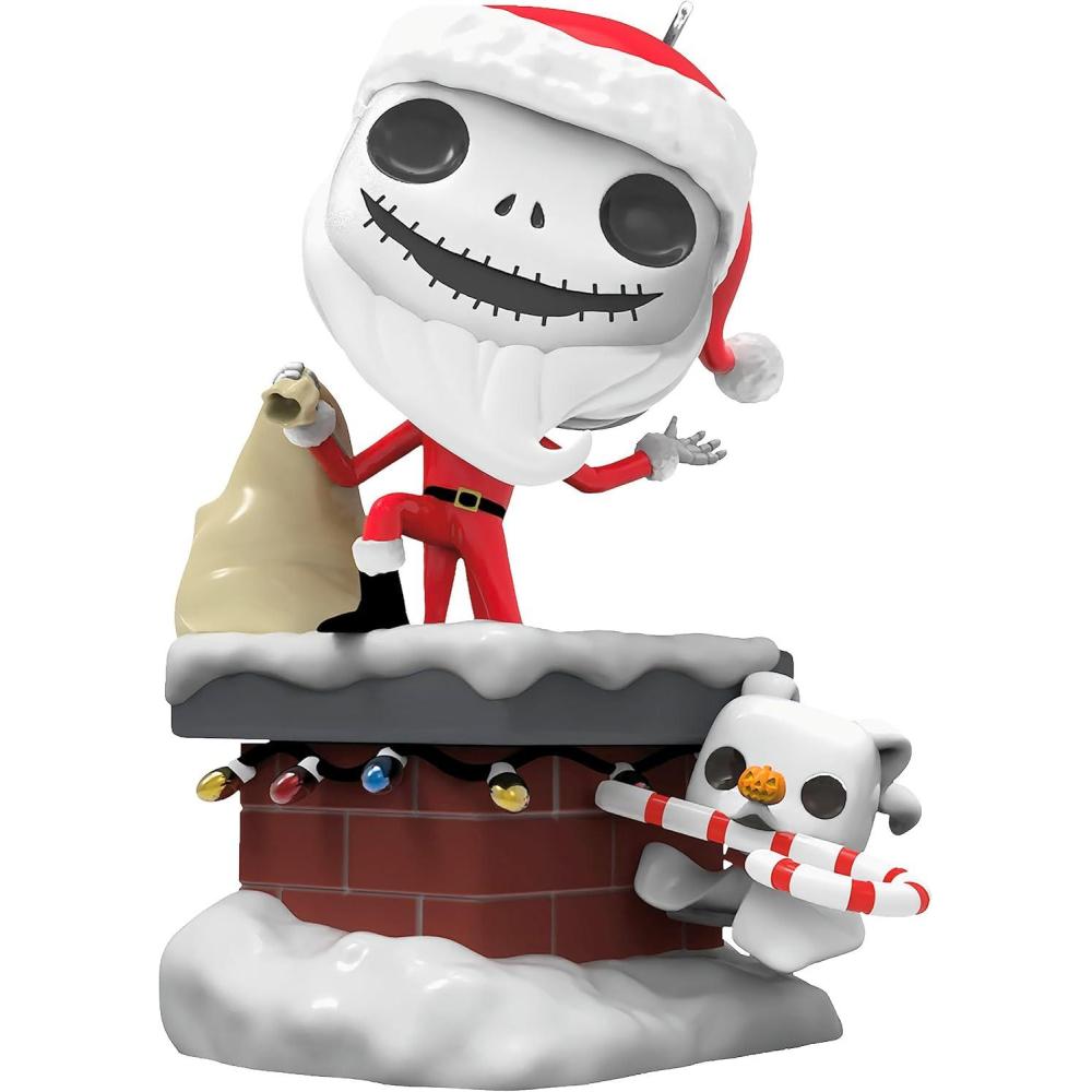 imageHallmark Keepsake Christmas Ornament 2024 Disney Tim Burtons The Nightmare Before Christmas Jack and Sally Papercraft Gifts for Disney FansJack and Zero