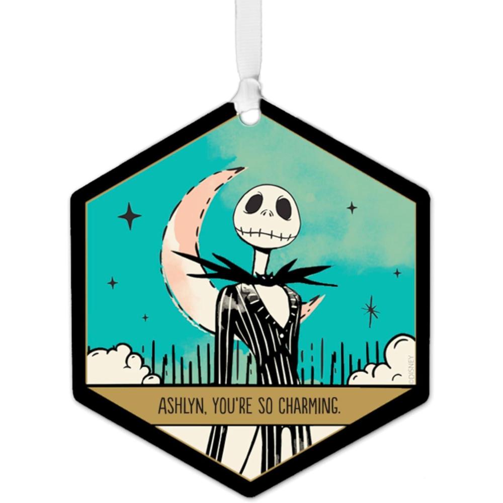 imageHallmark Keepsake Christmas Ornament 2024 Disney Tim Burtons The Nightmare Before Christmas Oogie Boogie With Sound and Motion Gifts for Disney FansJack Skellington