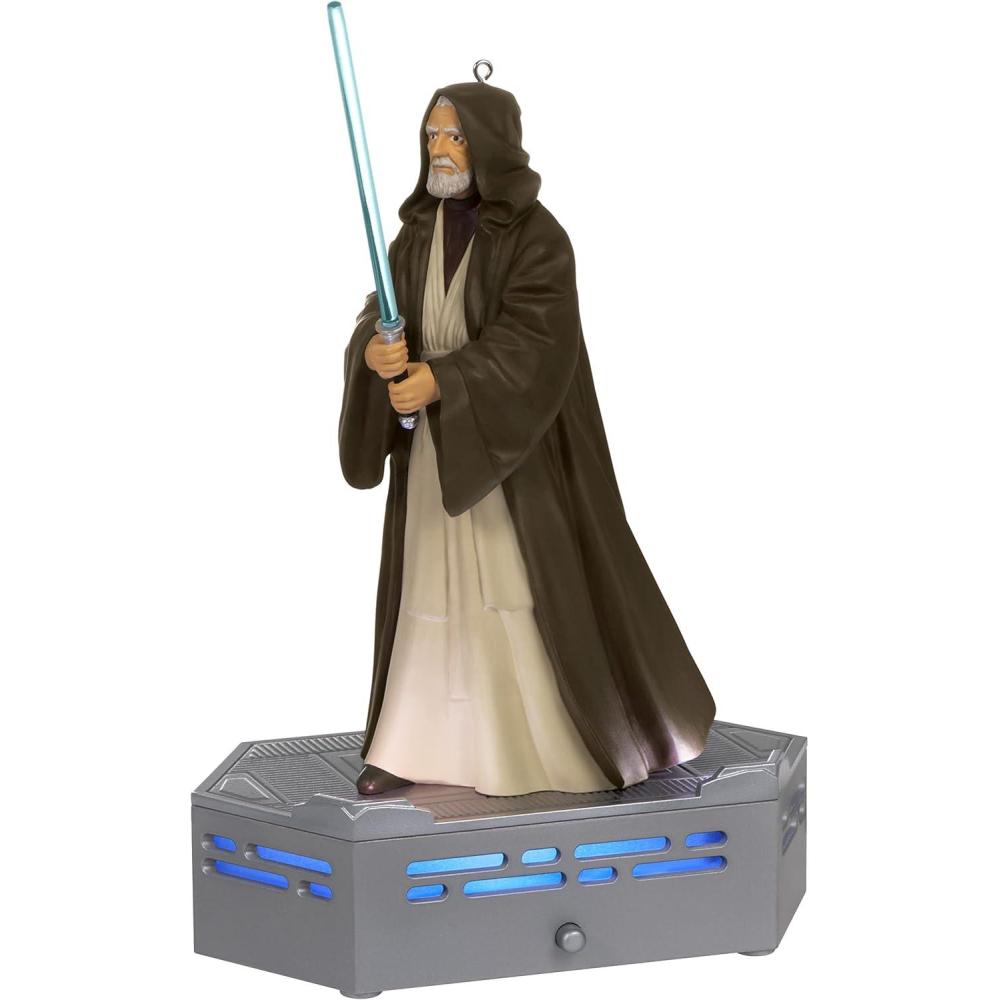imageHallmark Keepsake Christmas Ornament 2024 Star Wars The Mandalorian Wielding the Darksaber Gifts for Star Wars FansObiWan Kenobi