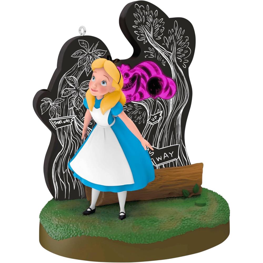 imageHallmark Keepsake Christmas Ornament 2025 Disney Alice in Wonderland and The Cheshire Cat with Light Gifts for Disney FansAlice in Wonderland and the Cheshire Cat