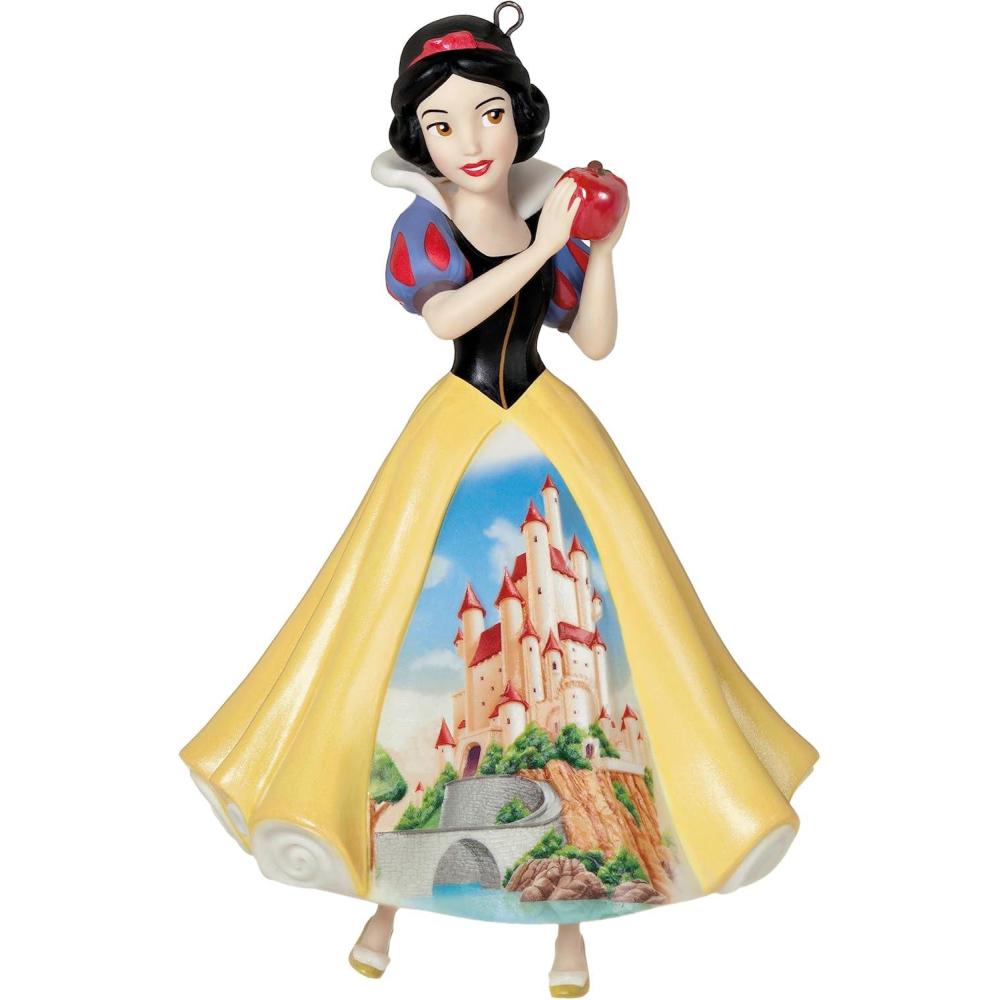 imageHallmark Keepsake Christmas Ornament 2025 Disney Beauty and The Beast Belle with The Wardrobe Gifts for Disney FansPorcelain Snow White