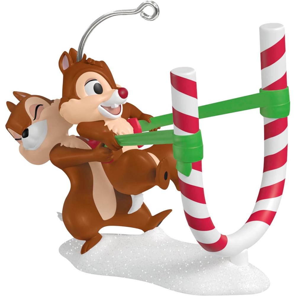 imageHallmark Keepsake Christmas Ornament 2025 Disney Chip and Dale Candy Cane Catapult Gifts for Disney FansCandy Cane Catapult