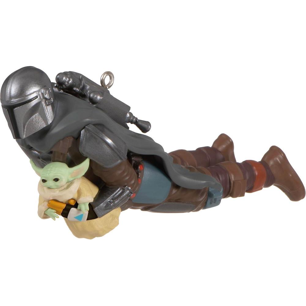 imageHallmark Keepsake Christmas Ornament 2025 Star Wars Return of The Jedi AWing Fighter Gifts for Star Wars FansGrogus Jetpack Adventure