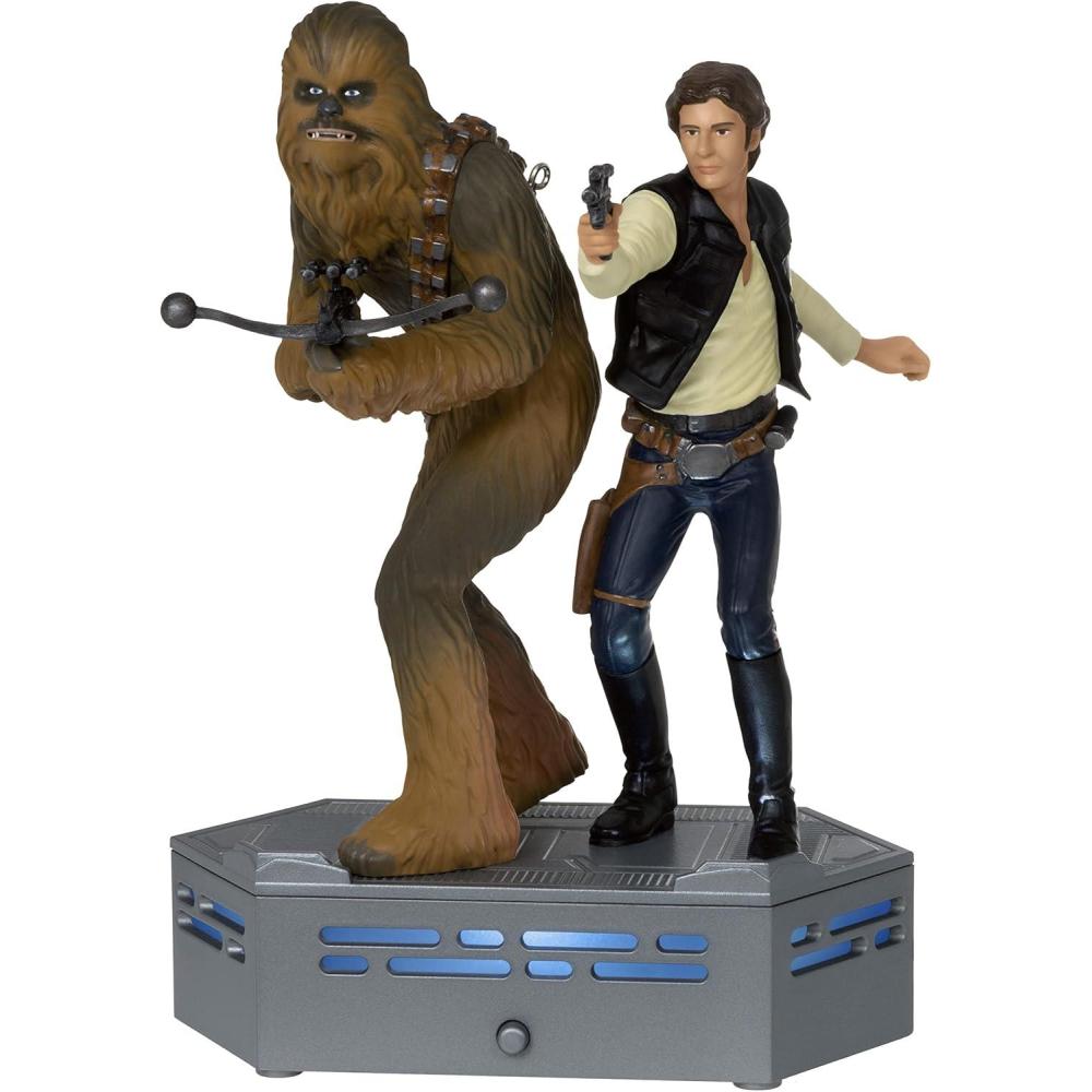 imageHallmark Keepsake Christmas Ornament 2025 Star Wars Revenge of The Sith Execute Order 66 with Light and Sound Gifts for Star Wars FansHan Solo and Chewbacca