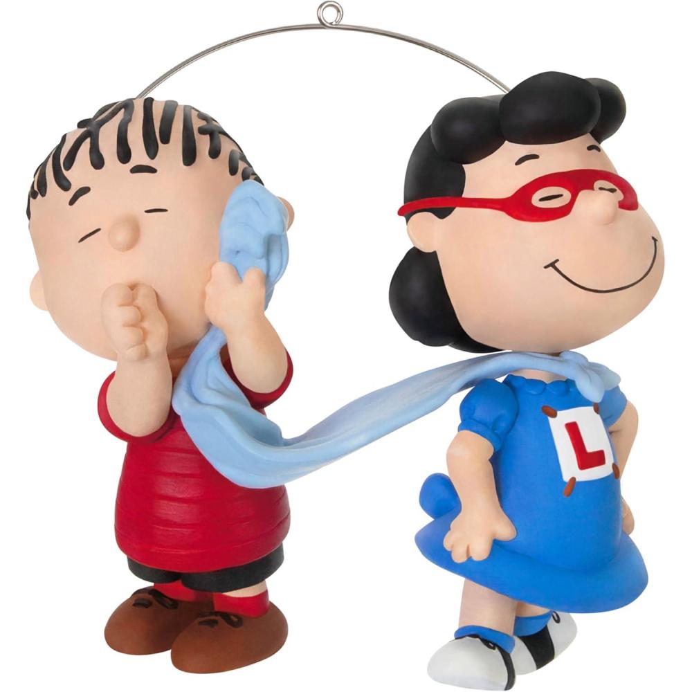 imageHallmark Keepsake Christmas Ornament 2025 The Peanuts Gang 75th Anniversary SNOCones with Friends Gifts for Peanuts FansLucy and Linus