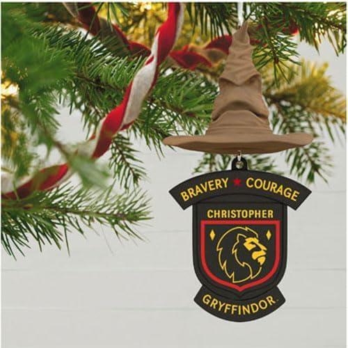 imageHallmark Keepsake Christmas Ornament Personalized Harry Potter Slytherin Sorting HatPersonalized Gryffindor