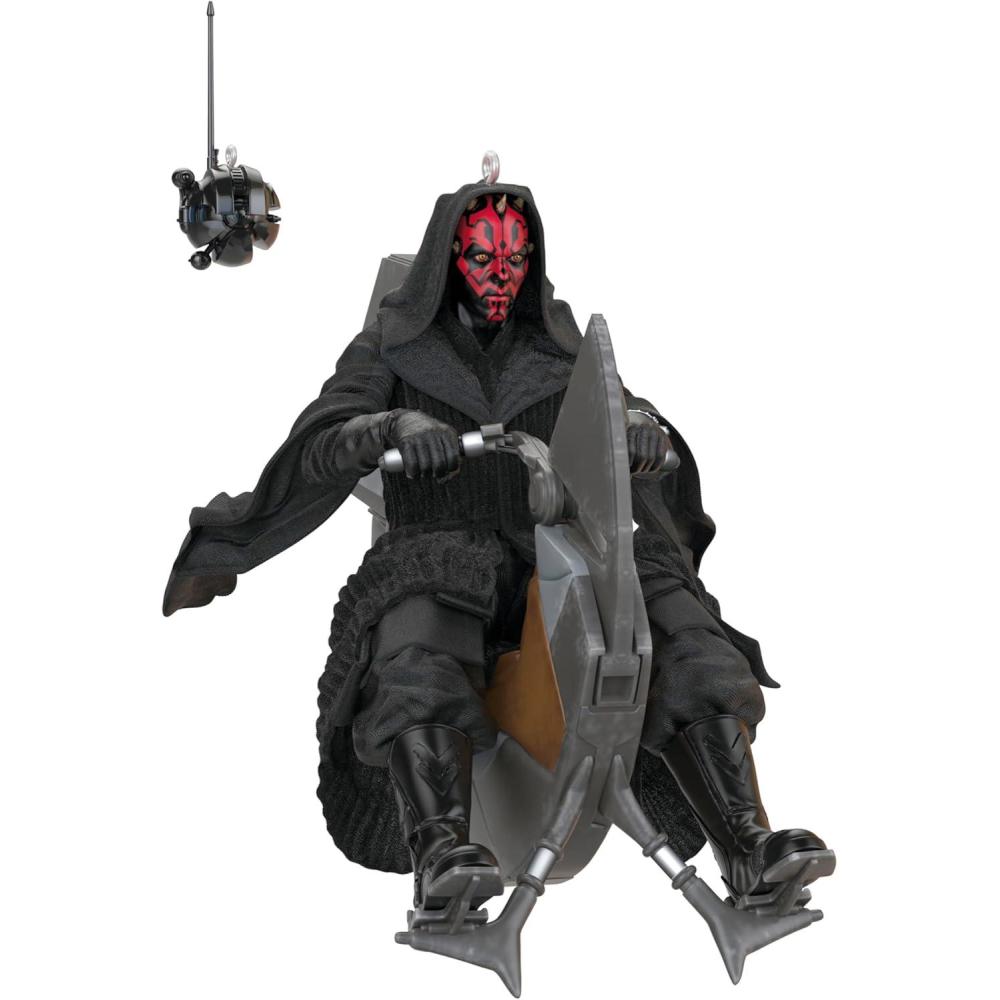 imageHallmark Keepsake Christmas Ornaments Star Wars The Phantom Menace 25th Anniversary Darth Maul and Sith Probe Droid Set of 2Darth Maul and Sith Probe Droid