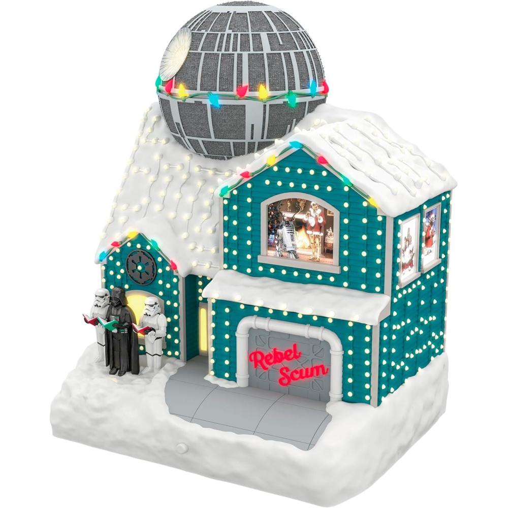 imageHallmark Keepsake Christmas Tabletop Decoration Star Wars The Merriest House in the Galaxy Musical With Light Gifts for Star Wars Fans